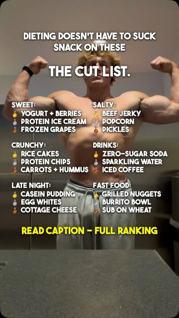 The cut list — diet snacks