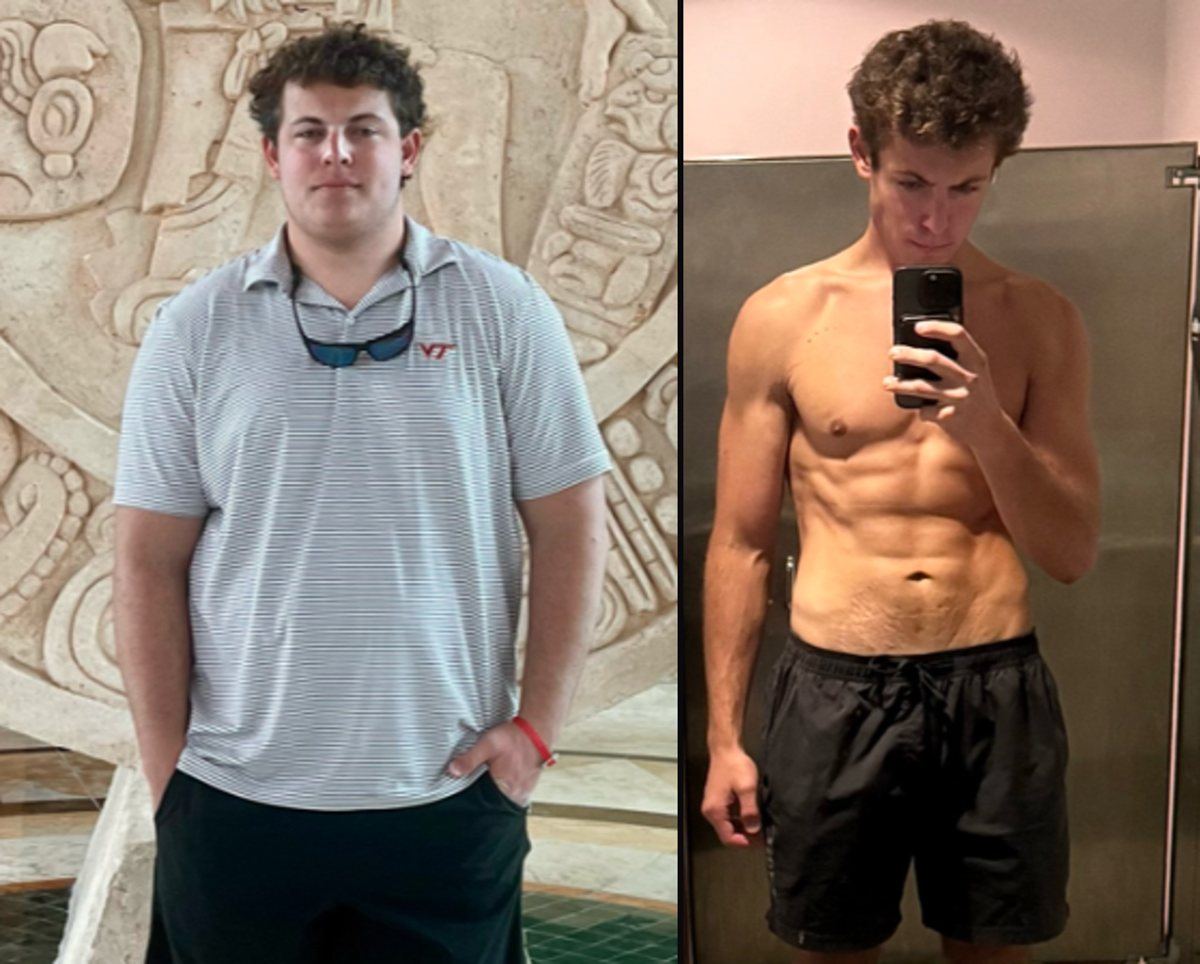 Charlie Nystrom — Project Fox transformation, before and after