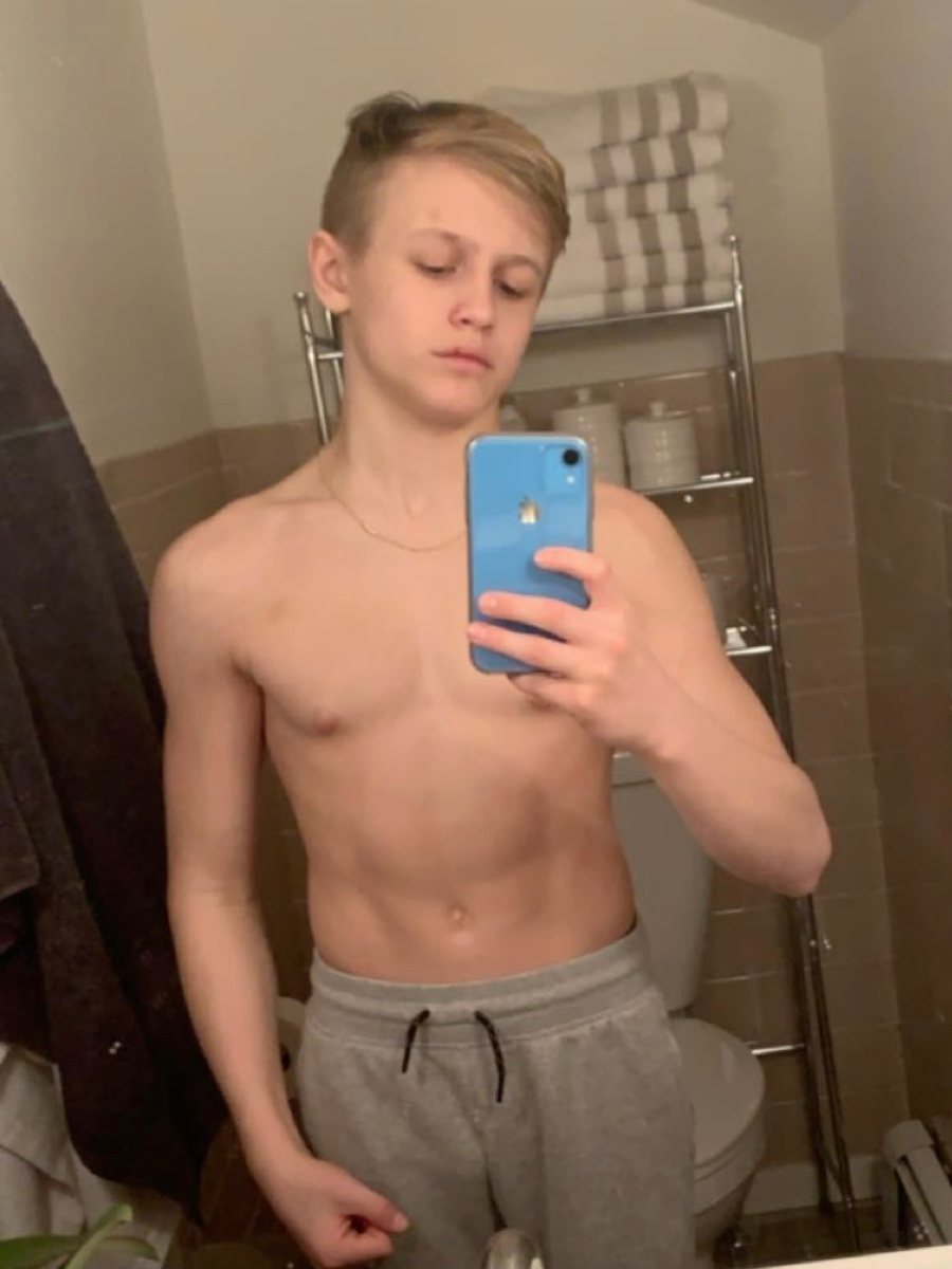 Cole Fox at the start of his transformation